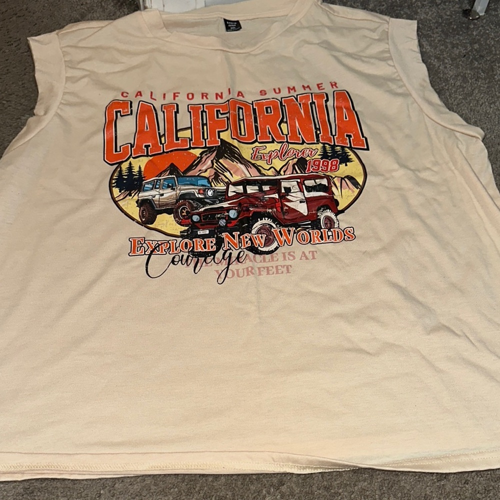 California Summer Graphic Tank Top